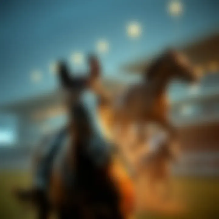 Understanding Virtual Horse Racing Illustration of virtual horse racing concept