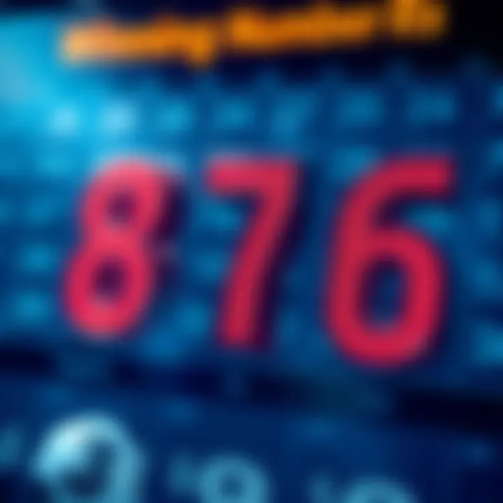 Visual representation of winning numbers