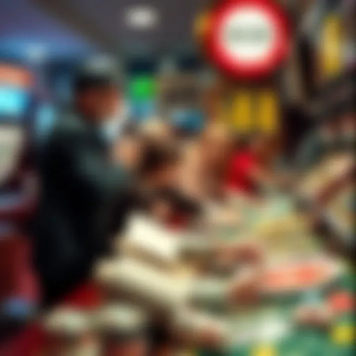 A historical timeline depicting the evolution of lotteries over the years.